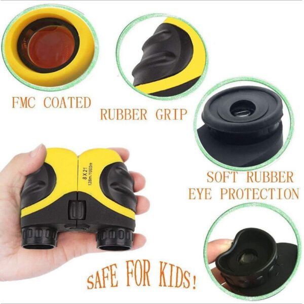 Mini Binoculars Compact Telescope Kids Telescope Gift Toys for Children Portable Scope Angle Zoom Cute Binoculars night vision 4