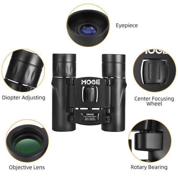 100x22 Professional HD Telescope 30000m Phone Binoculars High Magnification BAK4 Micro Night Vision Telescope for Camping 2