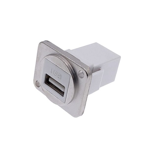 Simple USB socket panel mounting interface around installing the self-locking bayonet connection LED aviation socket 2