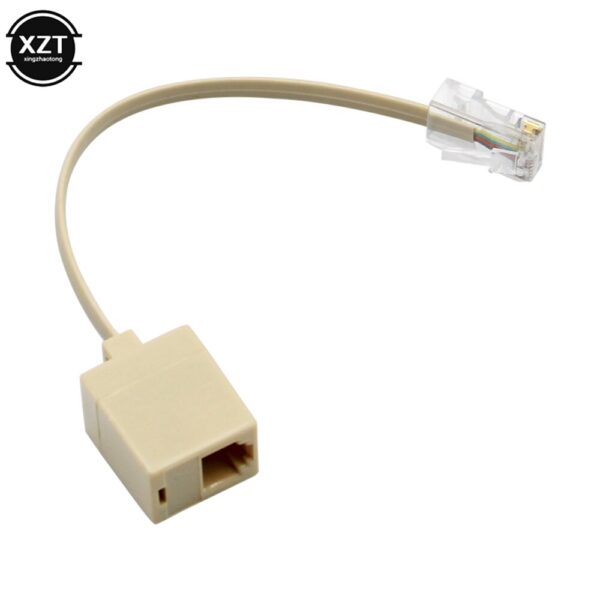 8P4C / RJ45 male RJ11 6P4C to female M / F Adapter telephone Ethernet 2