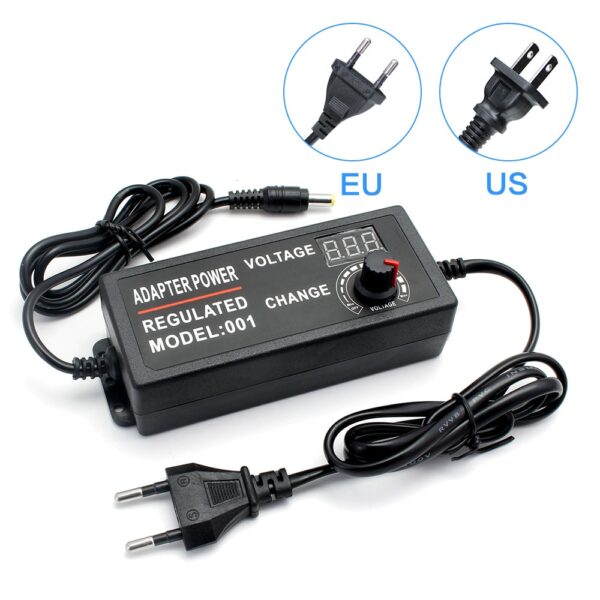 Adjustable Power Supply Adapter,AC 100V-240V TO DC 3V-12V 3V-24V 9V-24V 1-24V 24V-36V 1A 2A 3A 5A Universal for CCTV/LED Strip 1