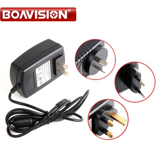 Qualified AC 110-240V To DC 12V 2A CCTV Power Supply Adapter,EU/US/UK/AU Plug ABS Plastic 1