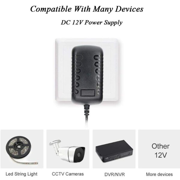 DC12V LED Power Adapter 3A-20A Lighting Transformers AC100-240V To DC Switching Power Supply For LED Strip Light CCTV 4