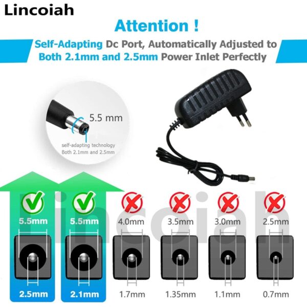 AC/DC Adapter 5V 6V 8V 9V 10V 12V 15V 0.5A 1A 2A 3A Universal Power Supply Adaptor Charger For LED light strips Lamp CCTV Camera 2