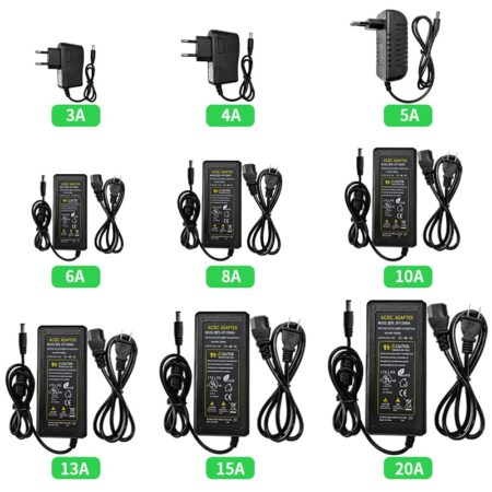 DC12V LED Power Adapter 3A-20A Lighting Transformers AC100-240V To DC Switching Power Supply For LED Strip Light CCTV 1