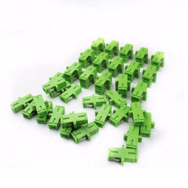 50pcs SC APC Fiber Optic Adapter singlemode simplex SC APC connector fiber optic Attenuator SC Fiber flange  Free shipping 3