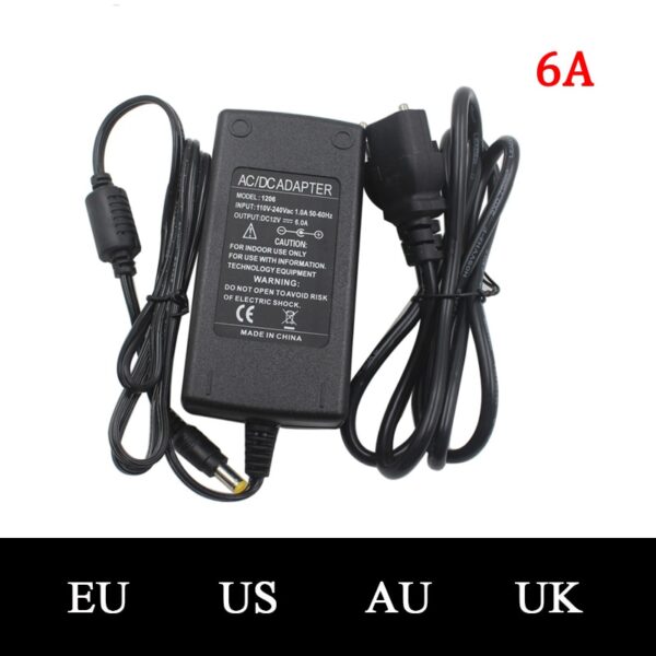 DC12V LED Power Adapter 3A-20A Lighting Transformers AC100-240V To DC Switching Power Supply For LED Strip Light CCTV 2