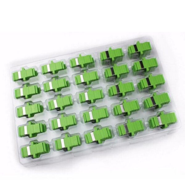 50pcs SC APC Fiber Optic Adapter singlemode simplex SC APC connector fiber optic Attenuator SC Fiber flange  Free shipping 1