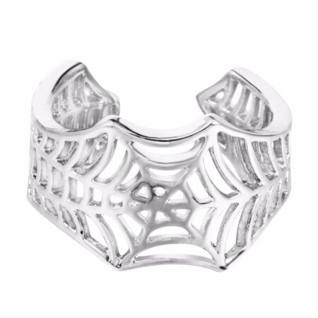 Kinitial Bat Rings Handmade Spider Web Animal Tail Puzzle Jewelry Open Adjustable Encircle Ring Wholesale Bijoux 1